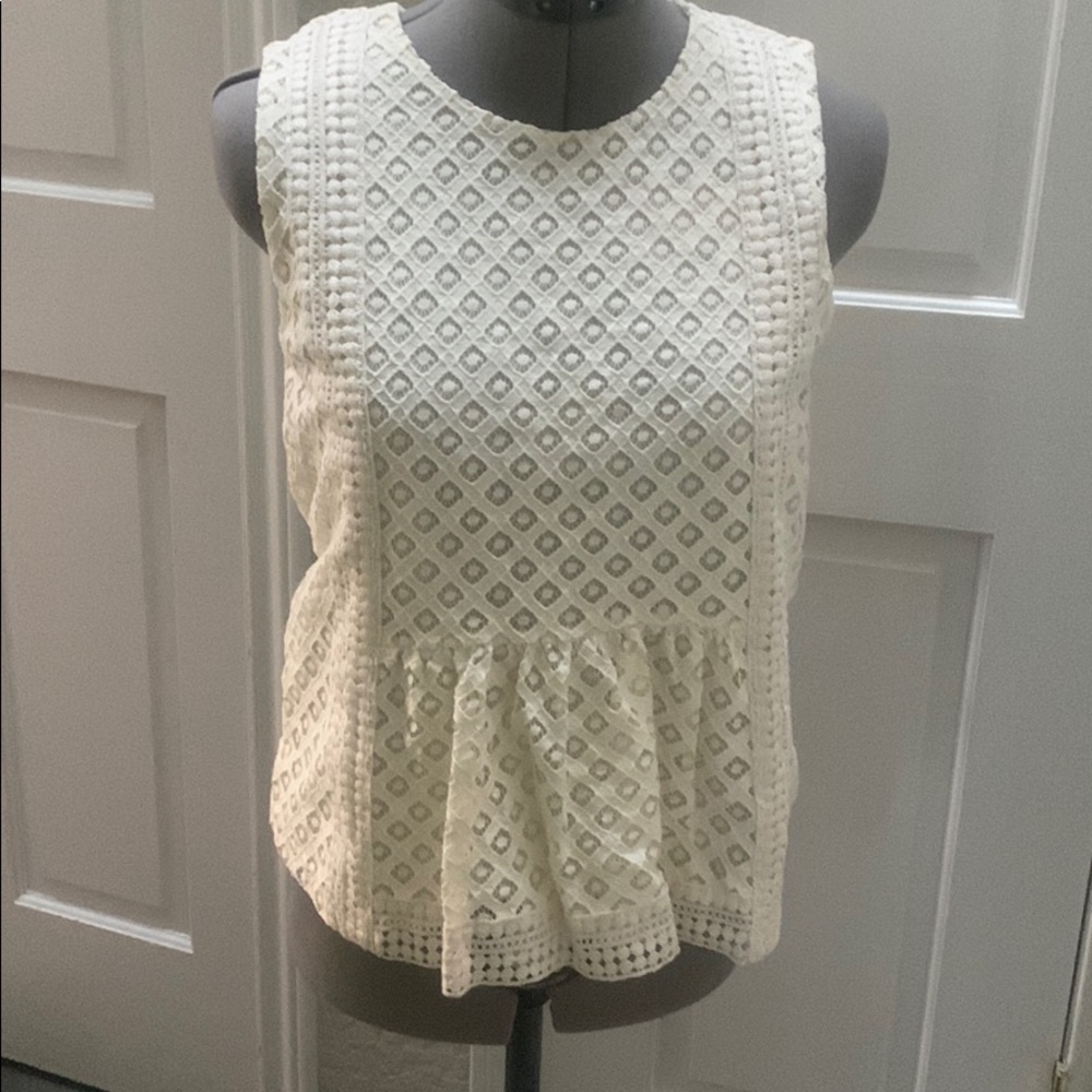 Banana Republic Ivory lace top - Sz XS